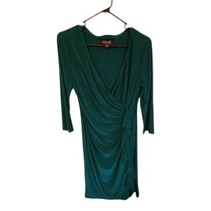 Evan Picone- Black Lable women's dress, dark green, size 10.